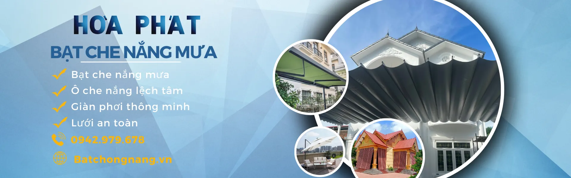 Bạt che nắng mưa