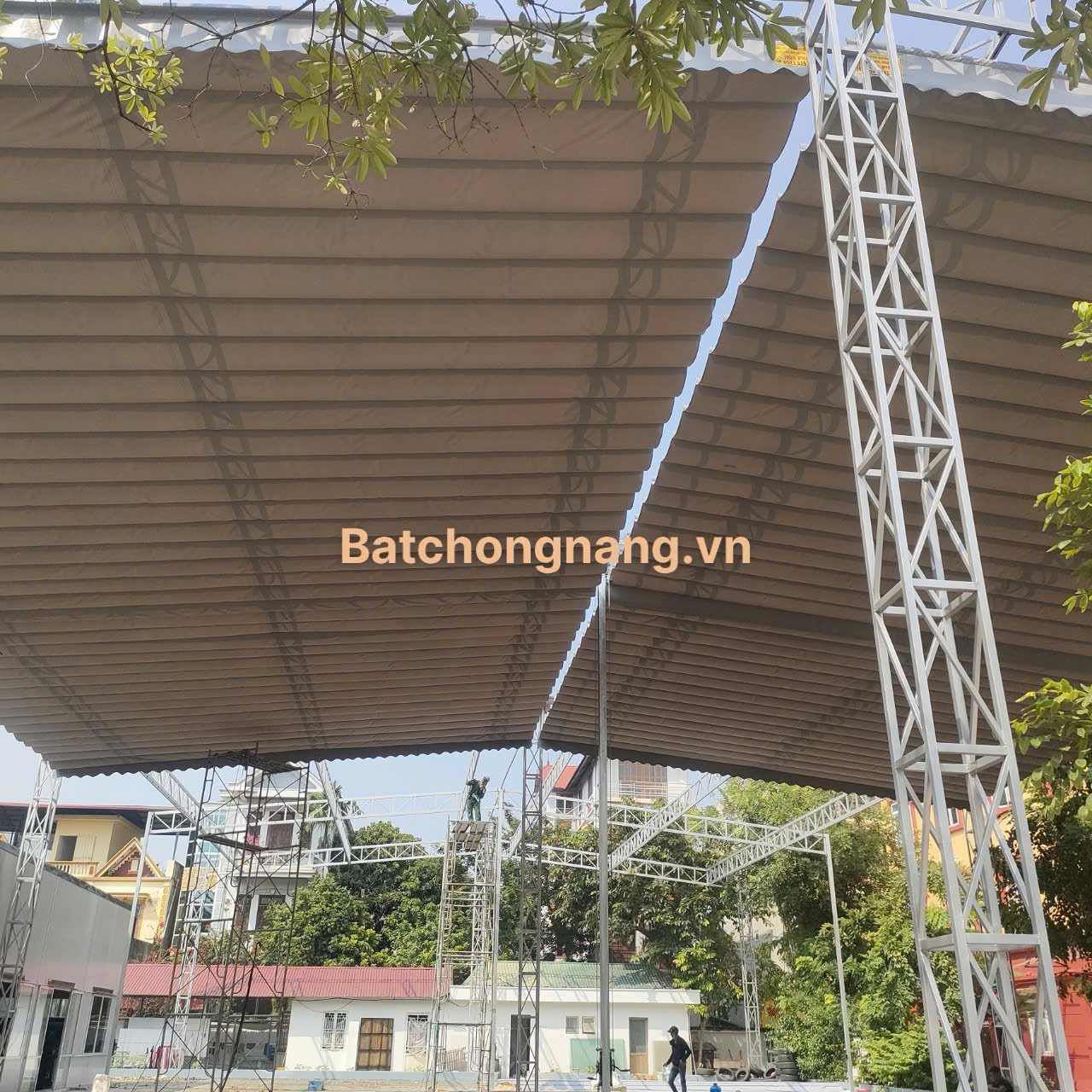 Ứng dụng mái xếp di động